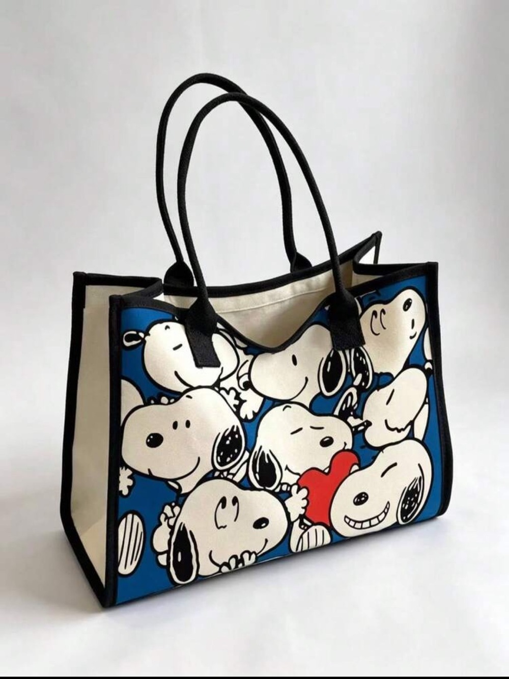 Snoopy Graphic Print Canvas Tote Bag NEW 🏷️
